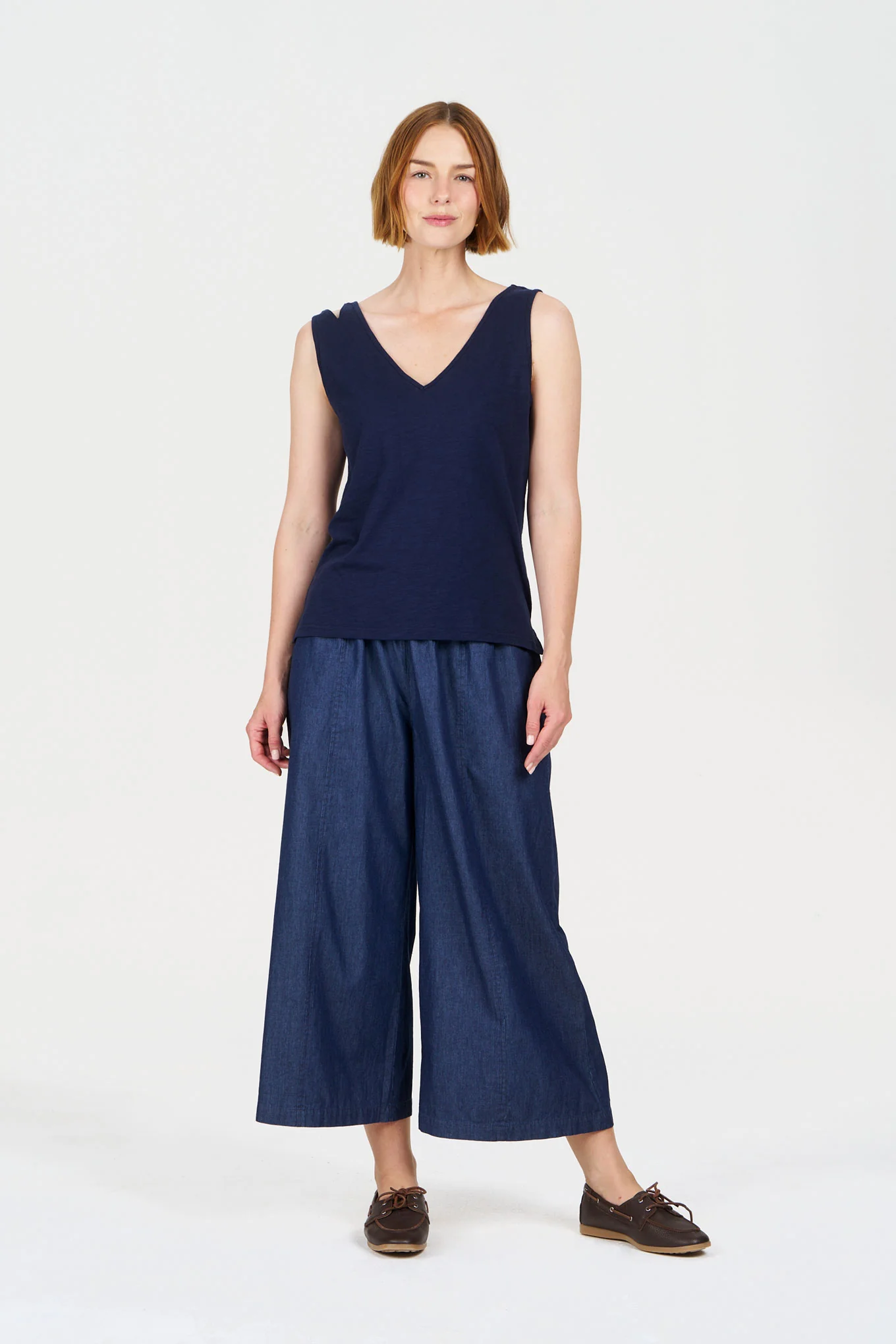 MALA Organic Cotton Vest - Navy - Image 2