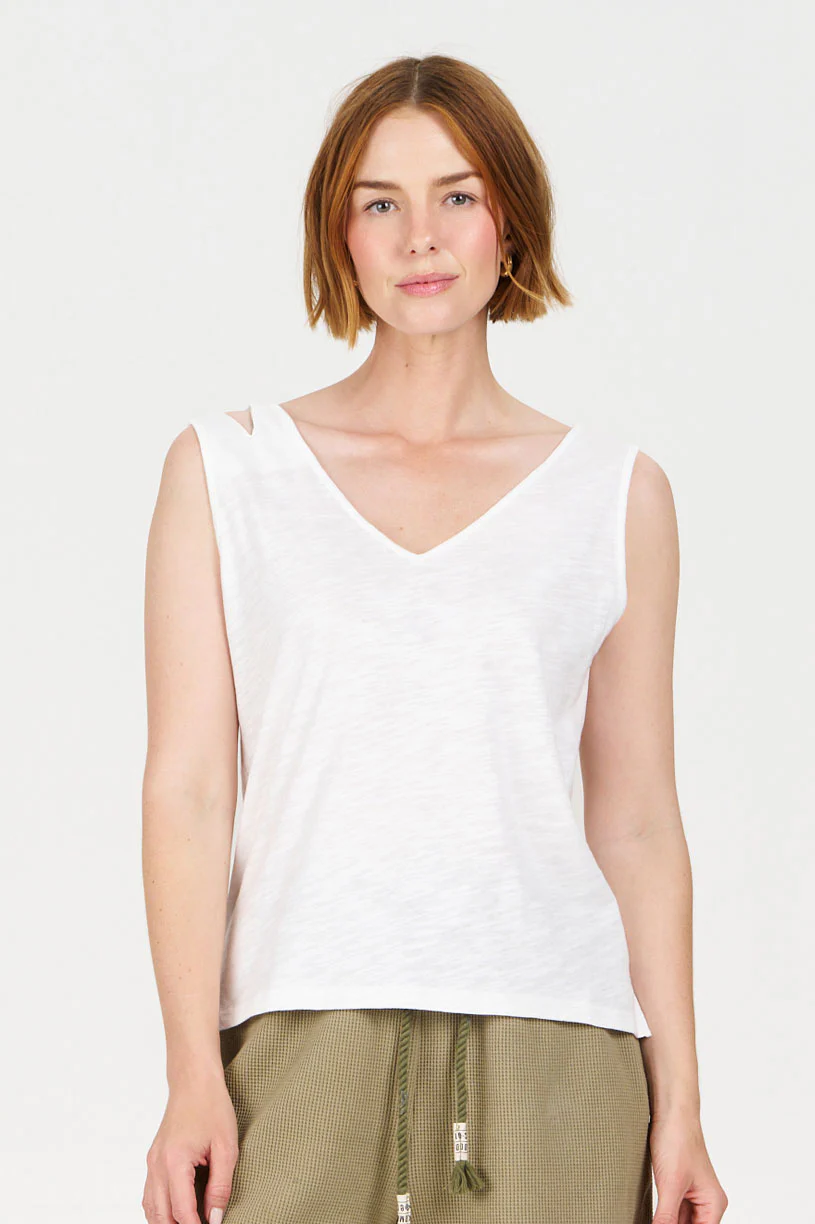 MALA Organic Cotton Vest - White