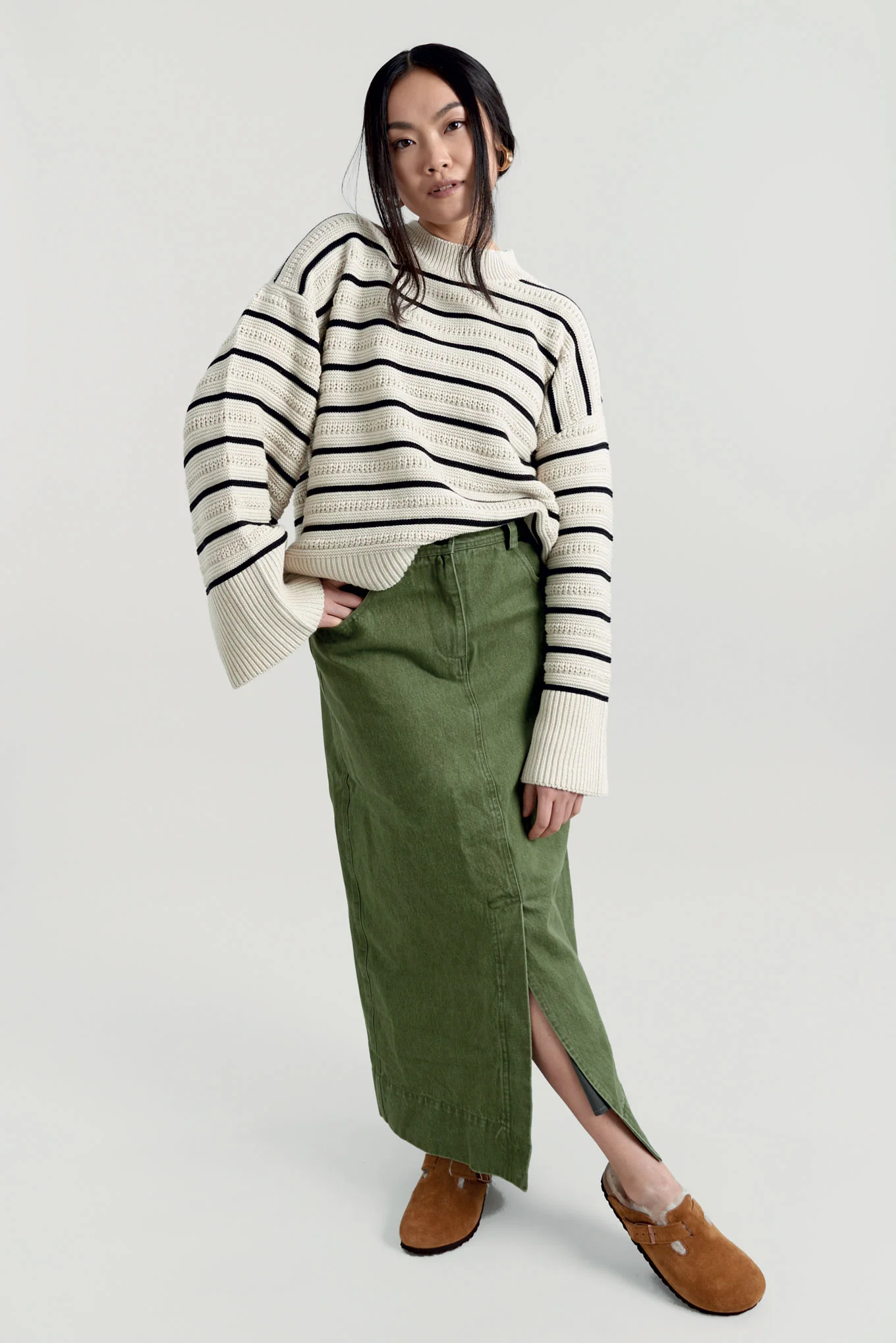 MARGOT - GOTS Organic Cotton Jumper Ivory - Image 3
