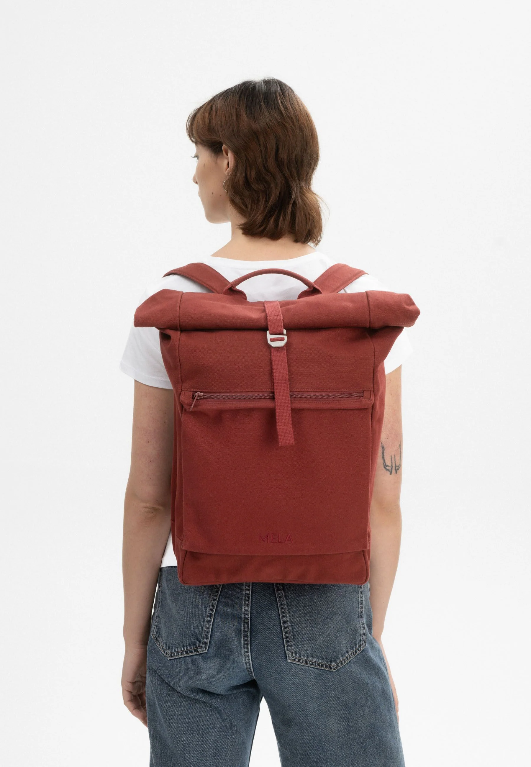 AMAR Backpack by MELA - Burgundy Red - Image 2