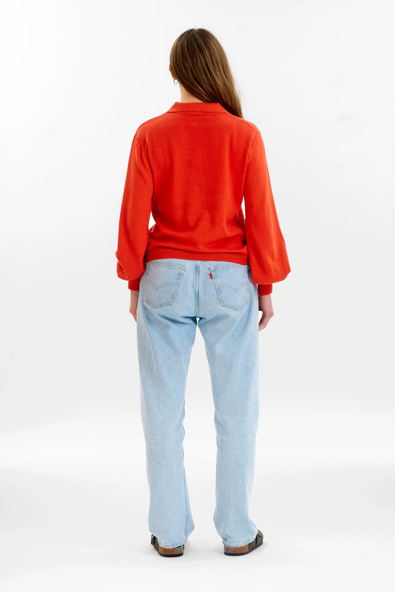 NANI Organic Cotton Cardigan - Red - Image 3