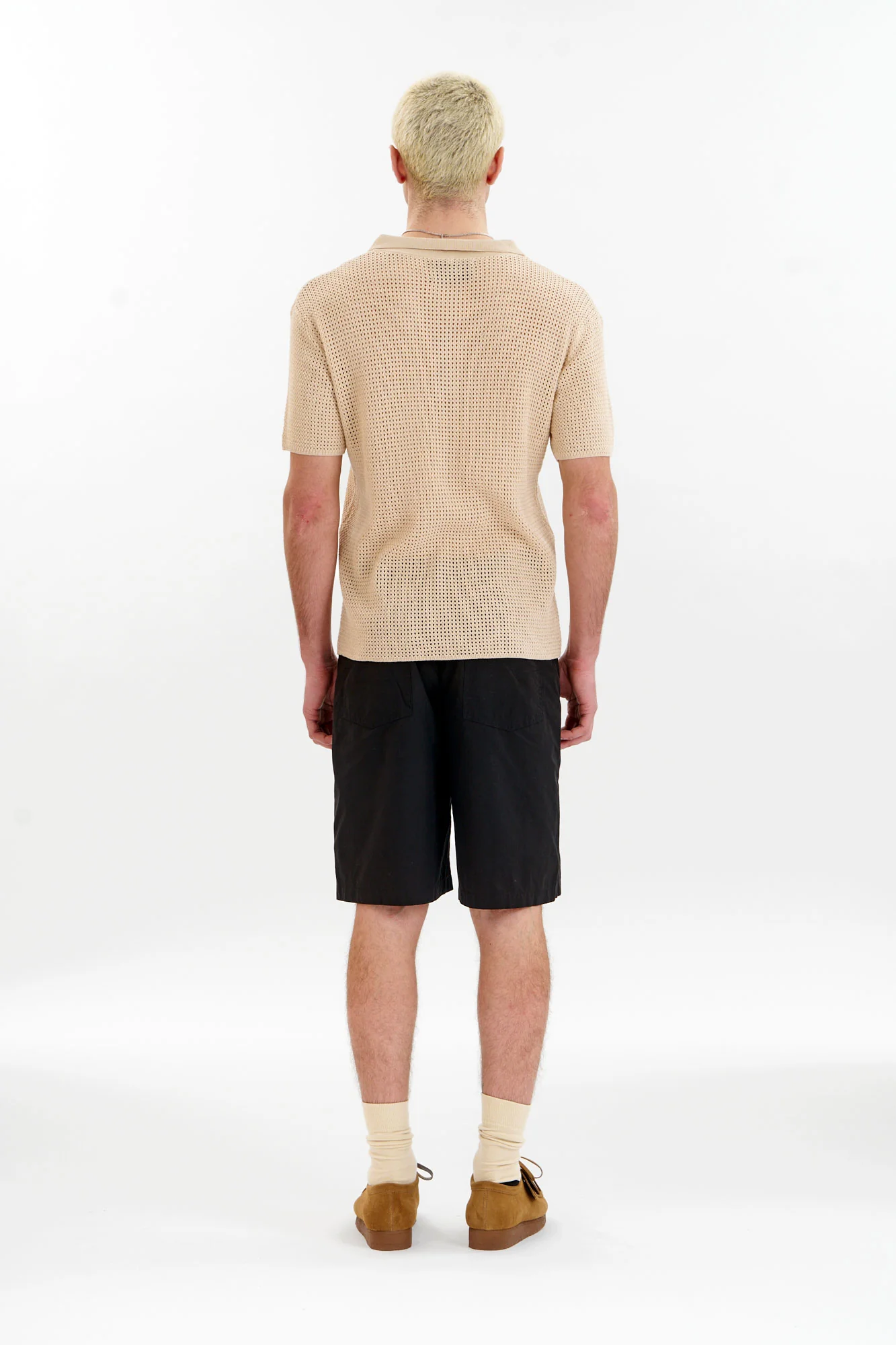 OLIVER Organic Cotton Knit Polo - Cream - Image 4