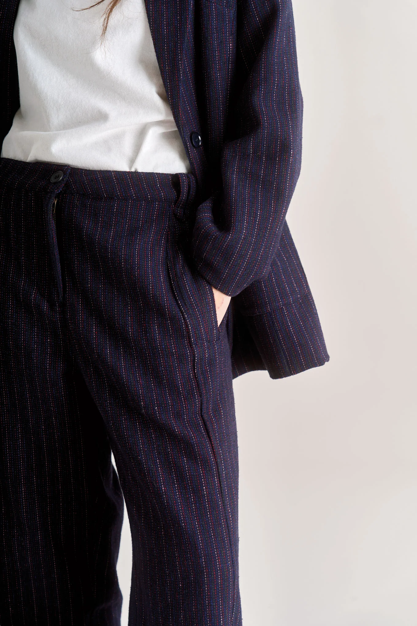 OPHELIA Recycled Poly Wool Blazer - Navy - Image 5