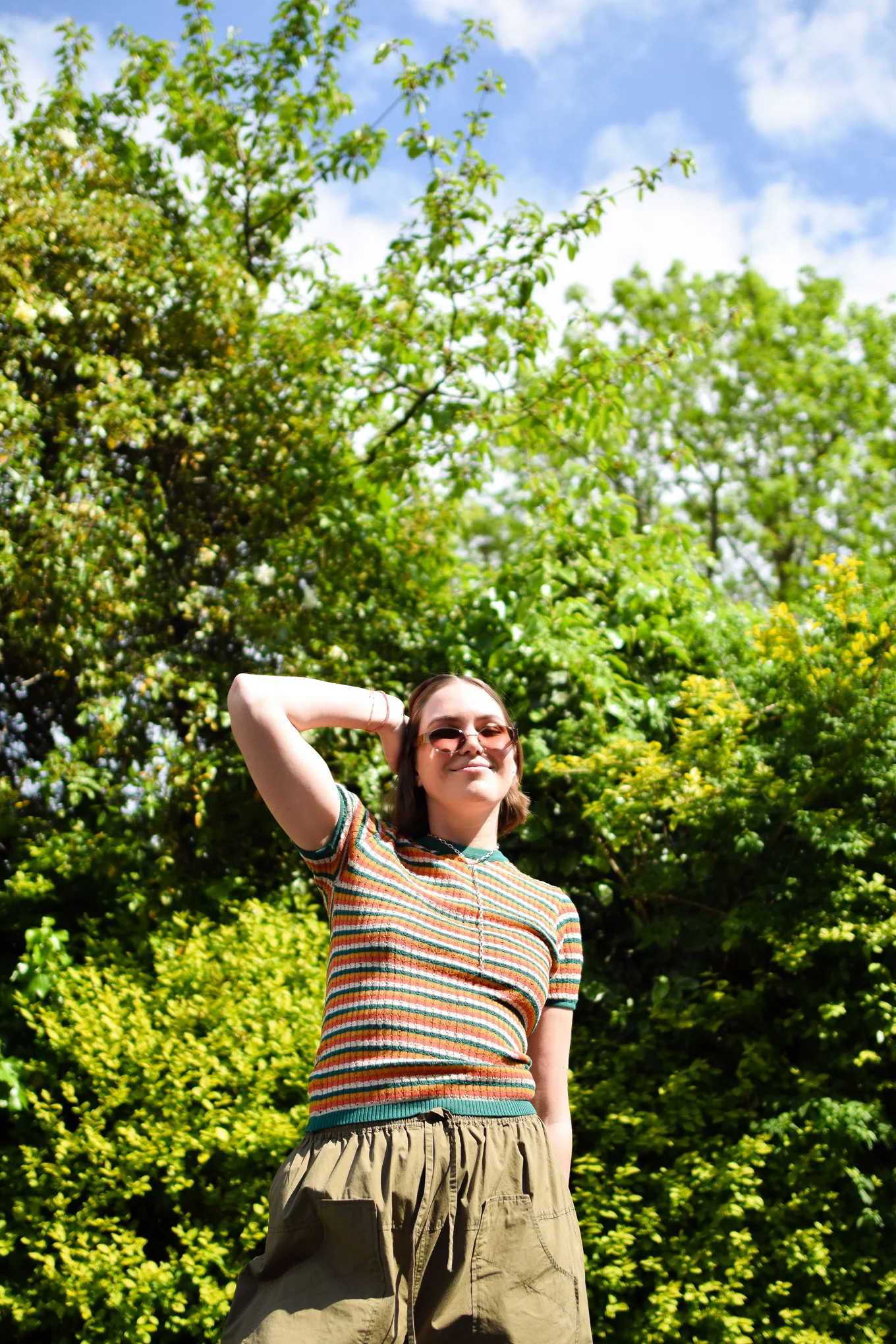 PENELOPE Organic Cotton Knit Tee - Earth - Image 3