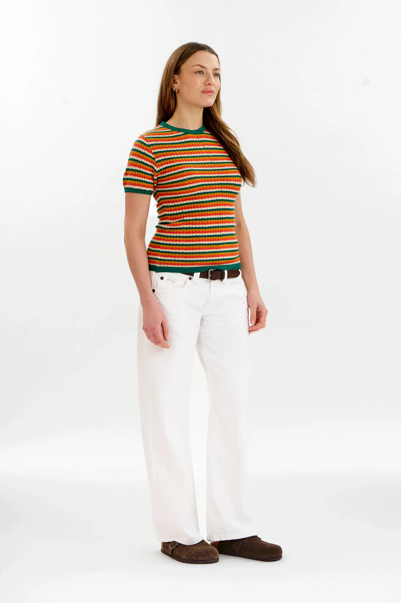 PENELOPE Organic Cotton Knit Tee - Earth - Image 6