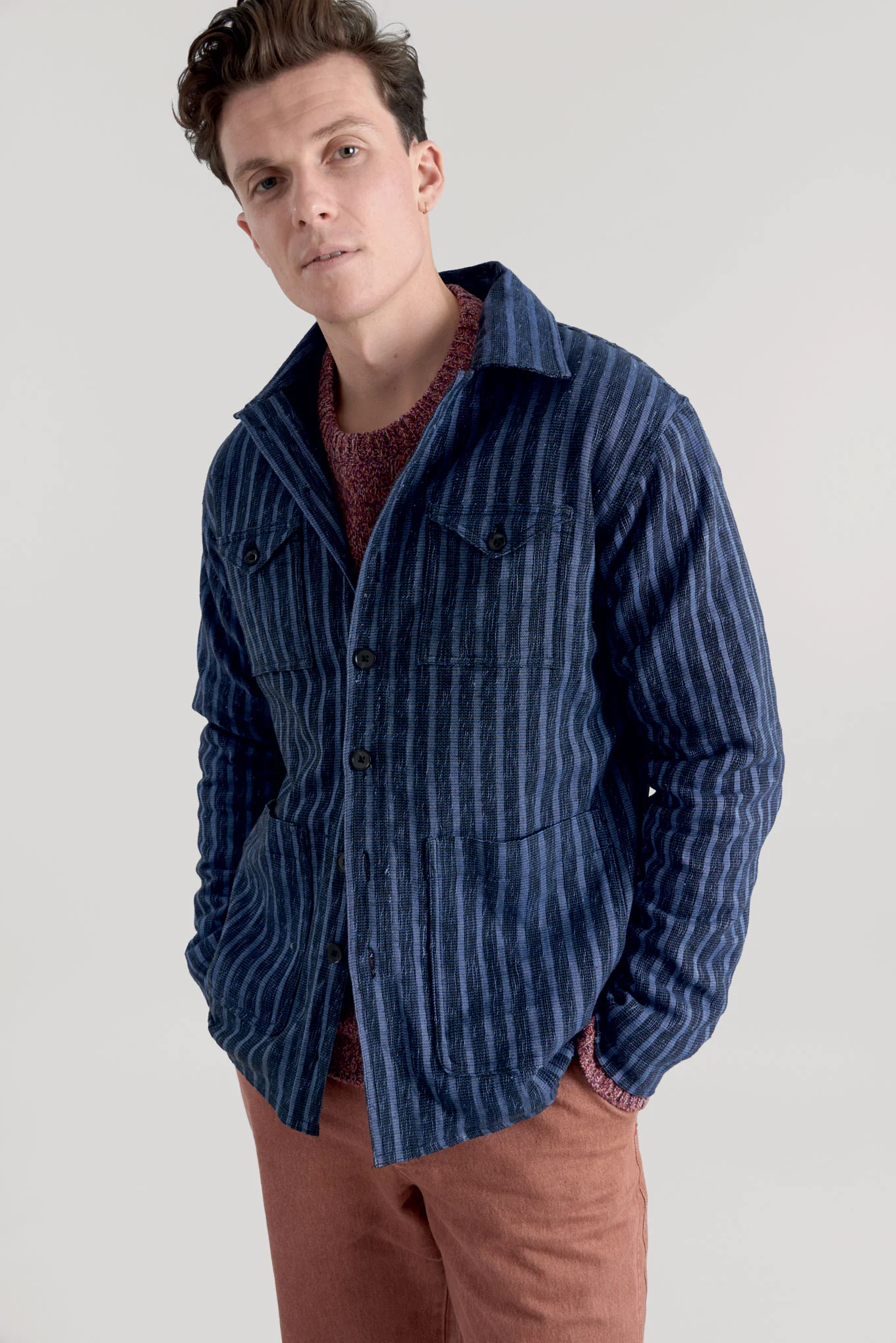 PIET Handwoven Jacket - Blue - Image 4