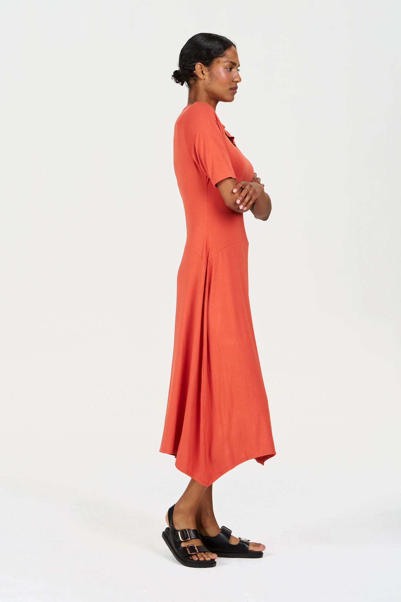 PIP Modal Dress - Orange - Image 2