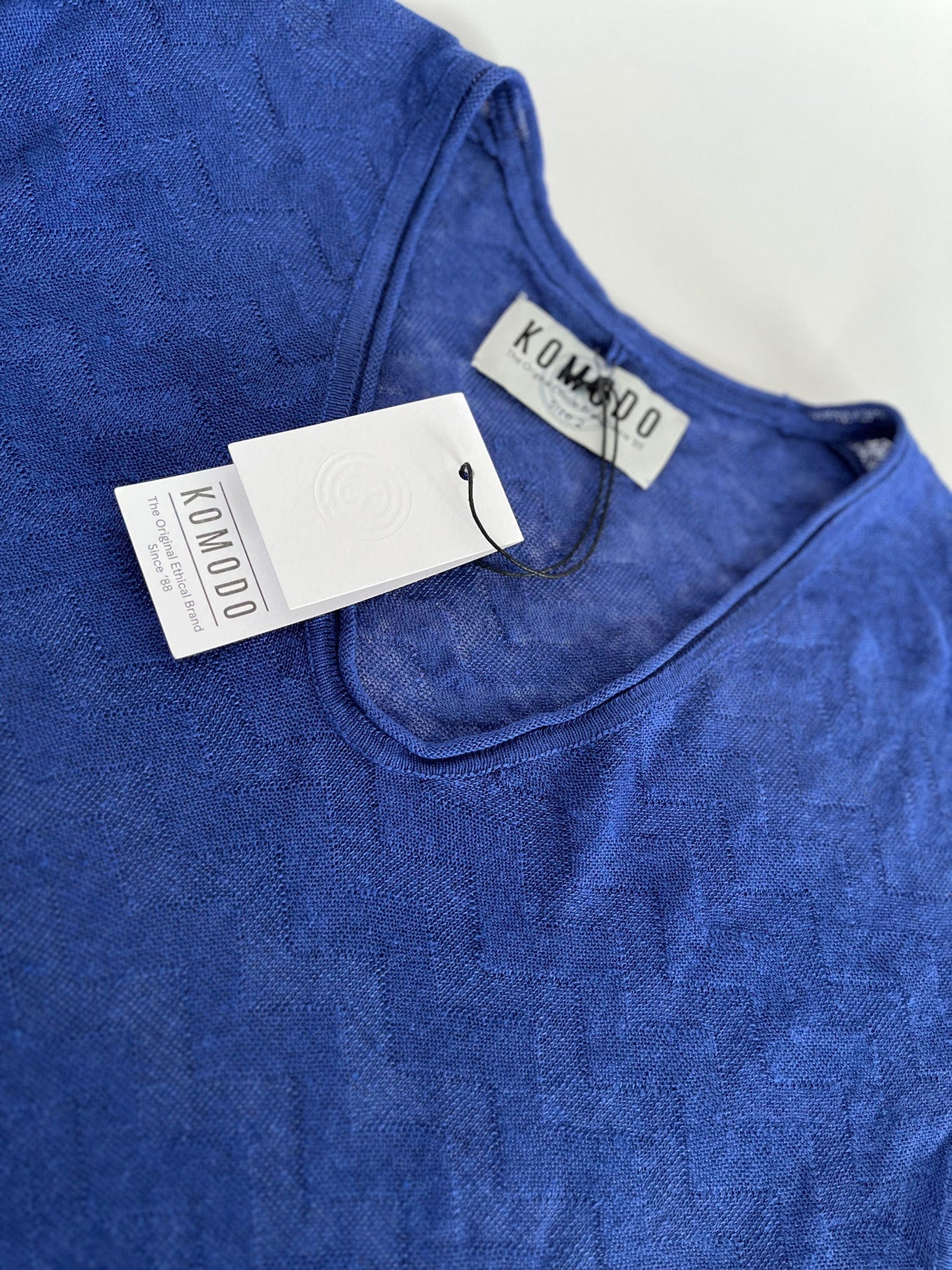 POLLY Organic Cotton Vest - Blue - Image 2