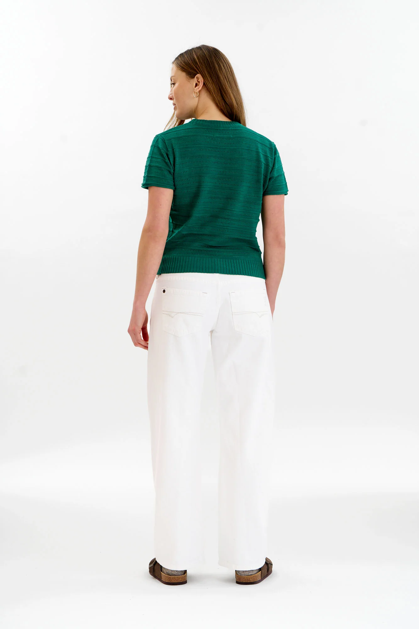 POSEY Organic Cotton Knit Tee - Green - Image 4