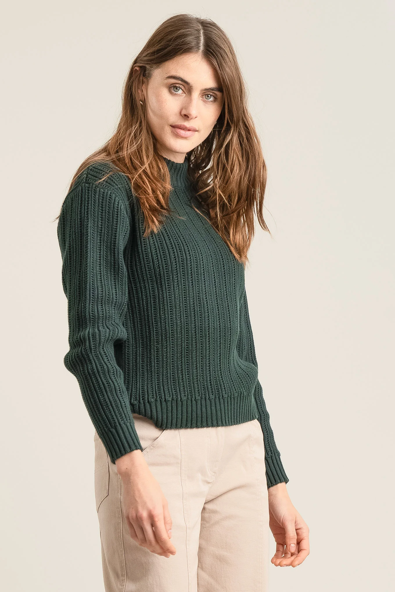 POSEY - GOTS Organic Cotton Jumper - Green - Image 3