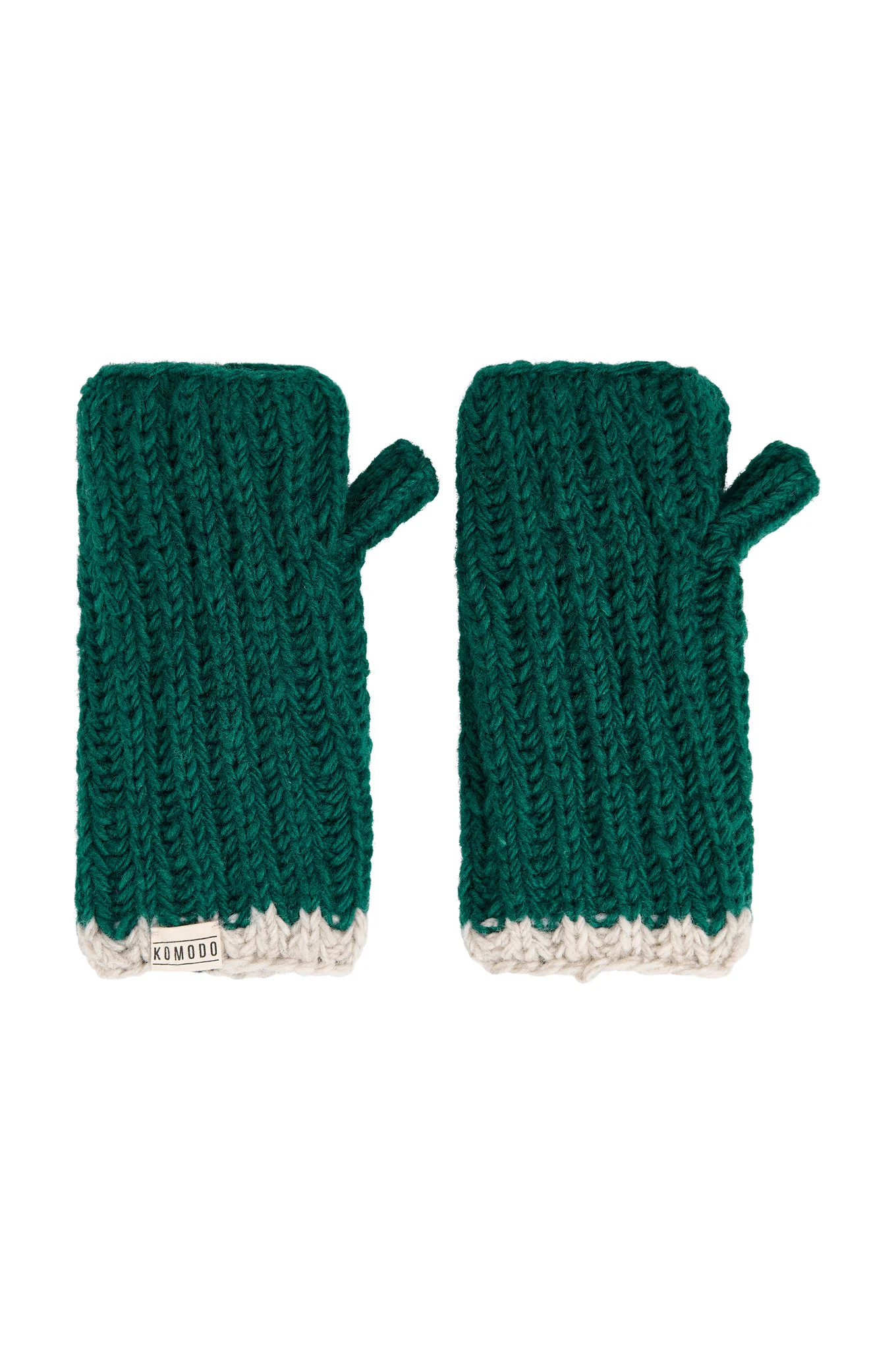 RAFI RIB Fleece Lined Mitten - Evergreen - Image 2