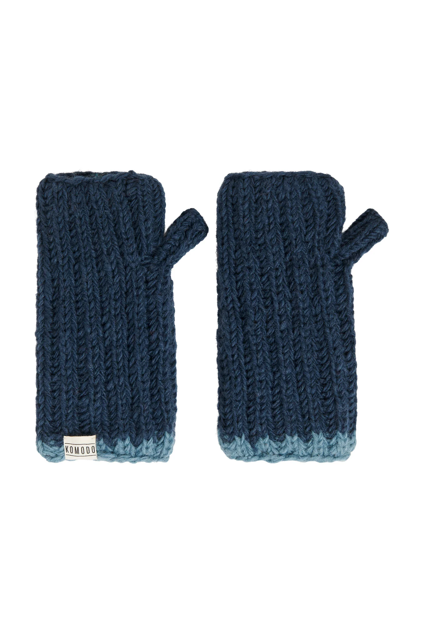 RAFI RIB Fleece Lined Mitten - Navy - Image 2