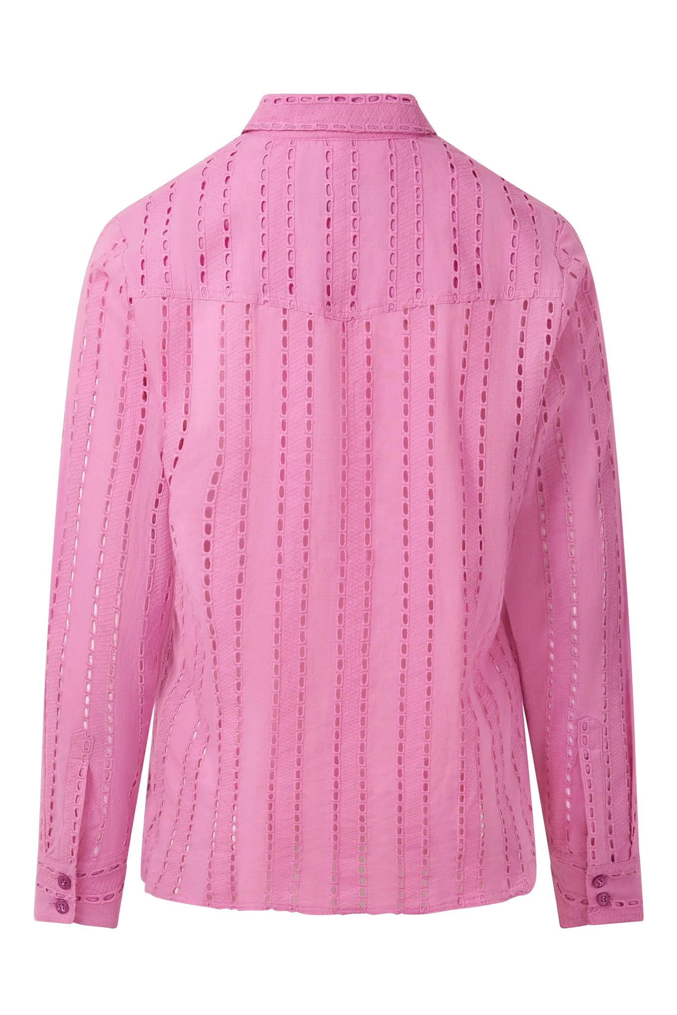 RIO - Organic Broderie Anglaise Shirt - Pink - Image 3