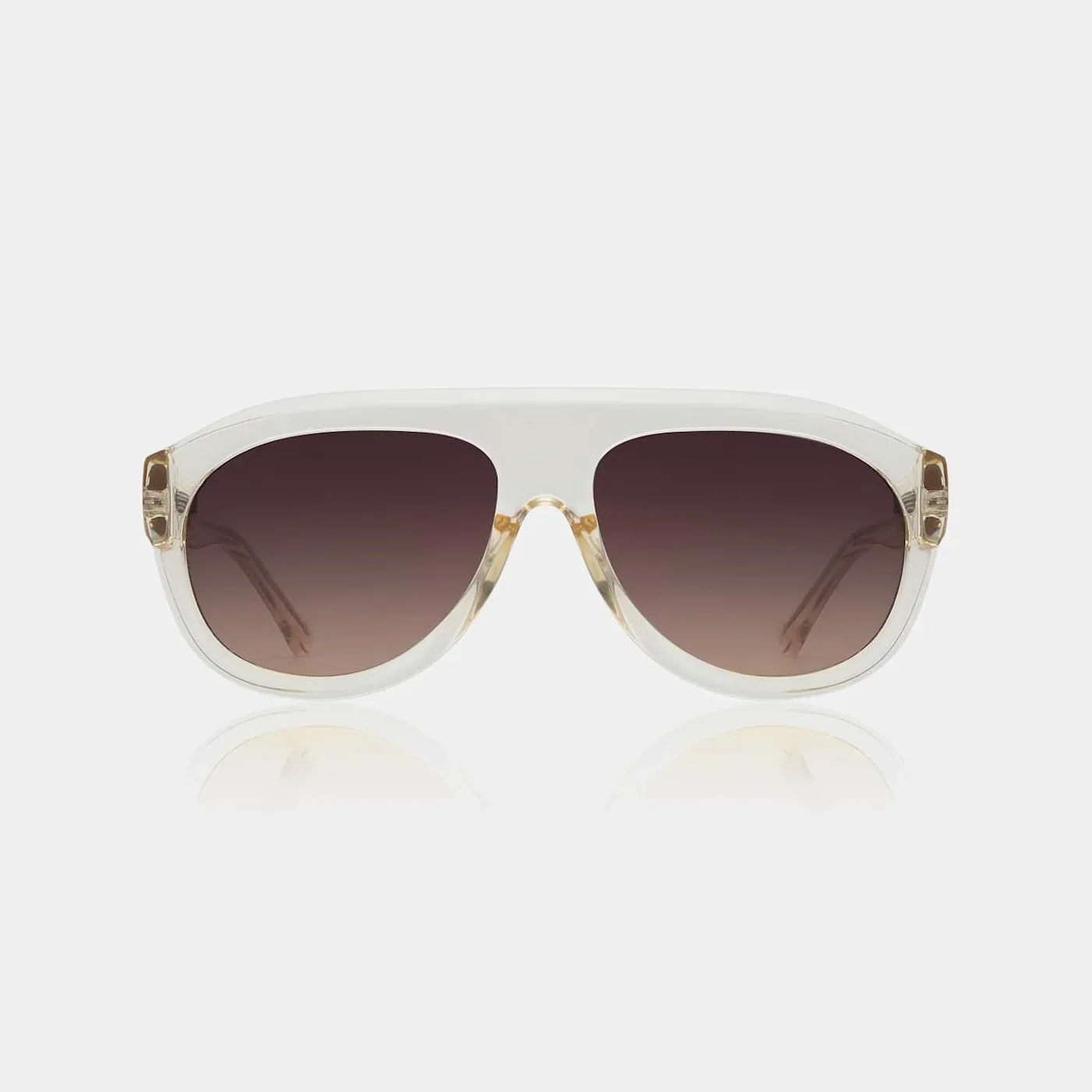 RIO - Ecru Transparent Sunglasses by A.Kjaerbede