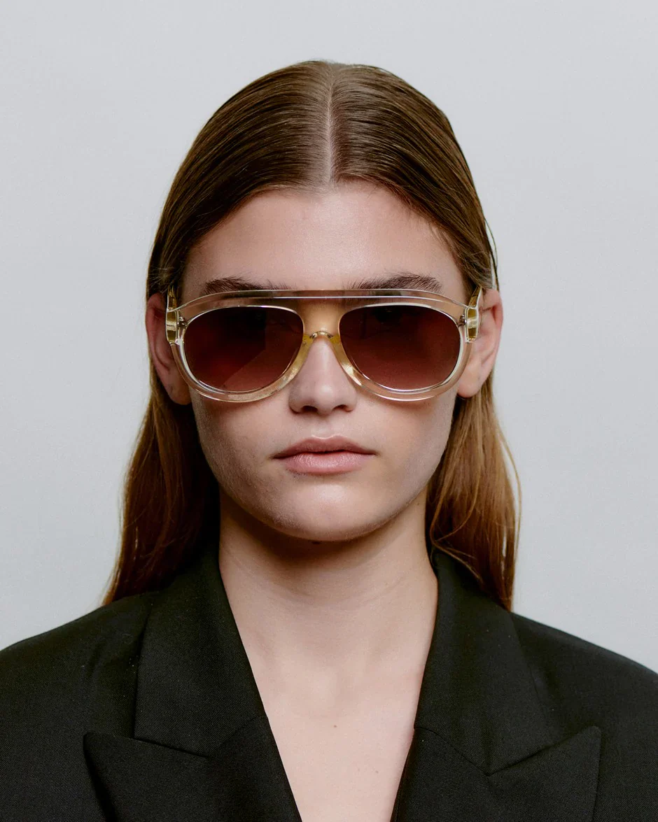 RIO - Ecru Transparent Sunglasses by A.Kjaerbede - Image 6