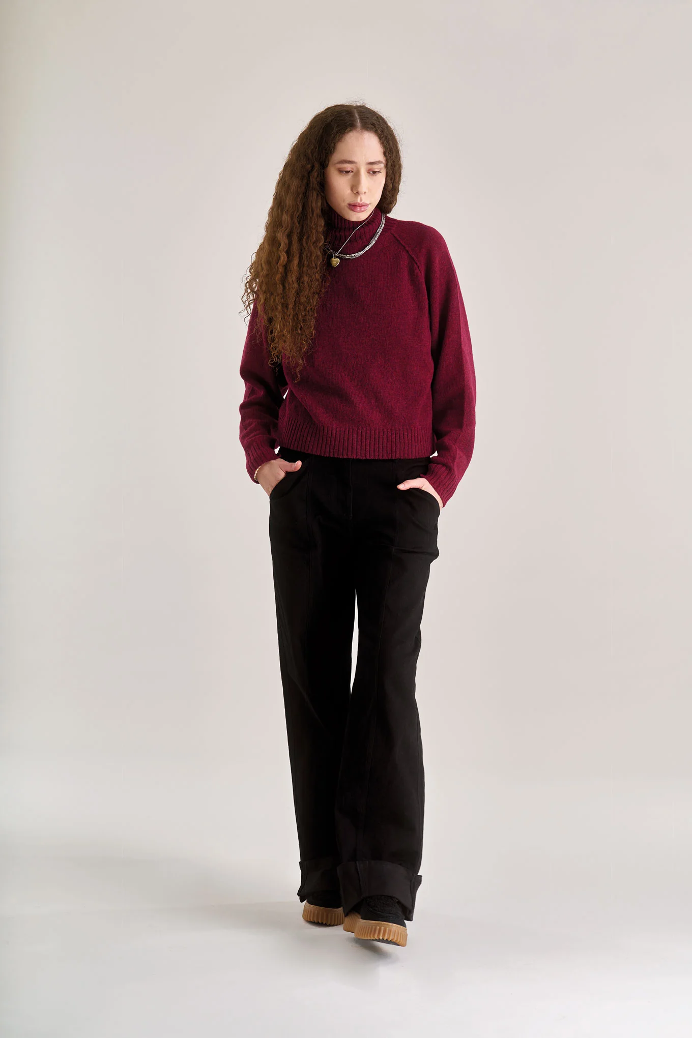 ROSE Organic Cotton Trouser - Black