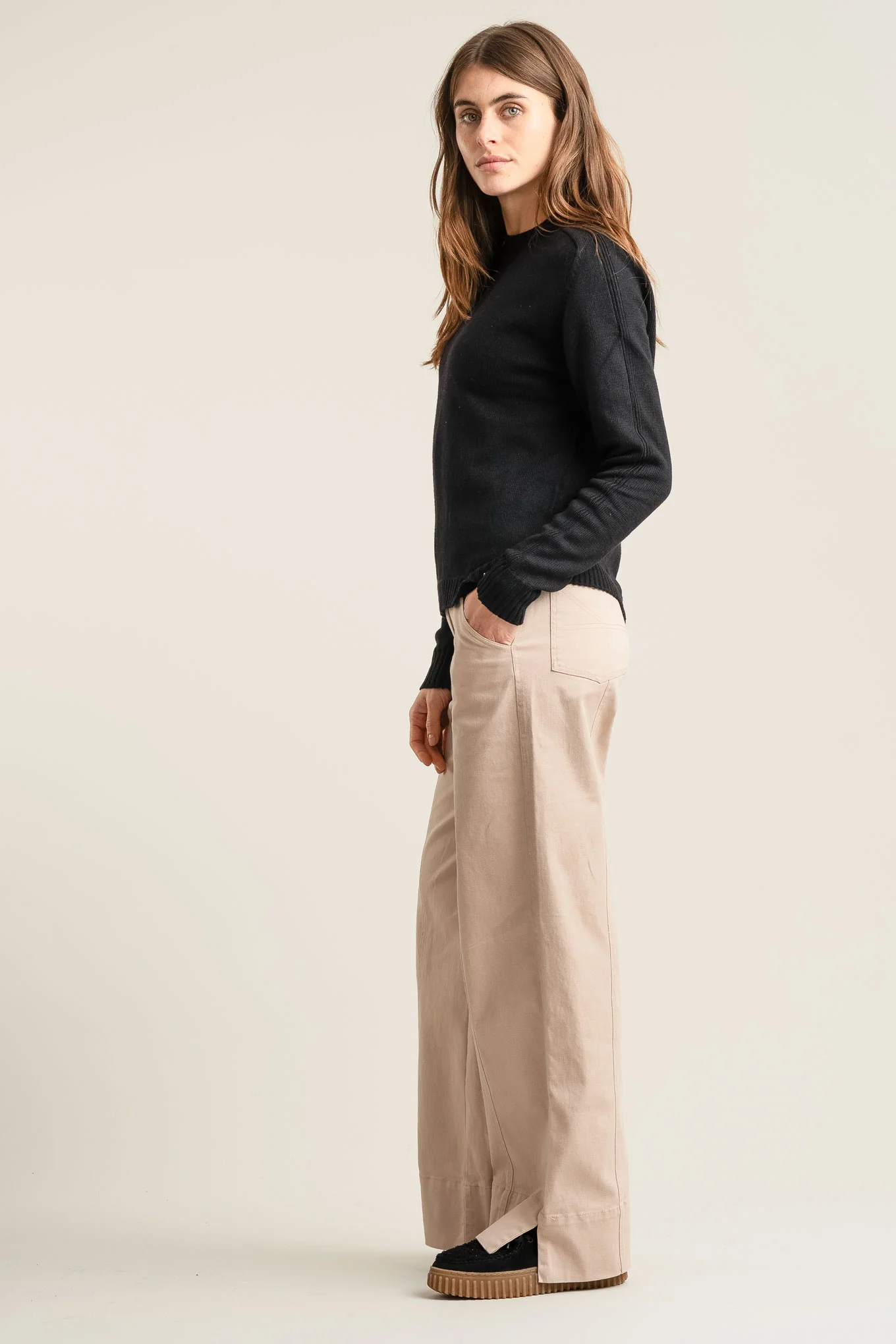 ROSE Organic Cotton Trouser - Dusty Pink - Image 2