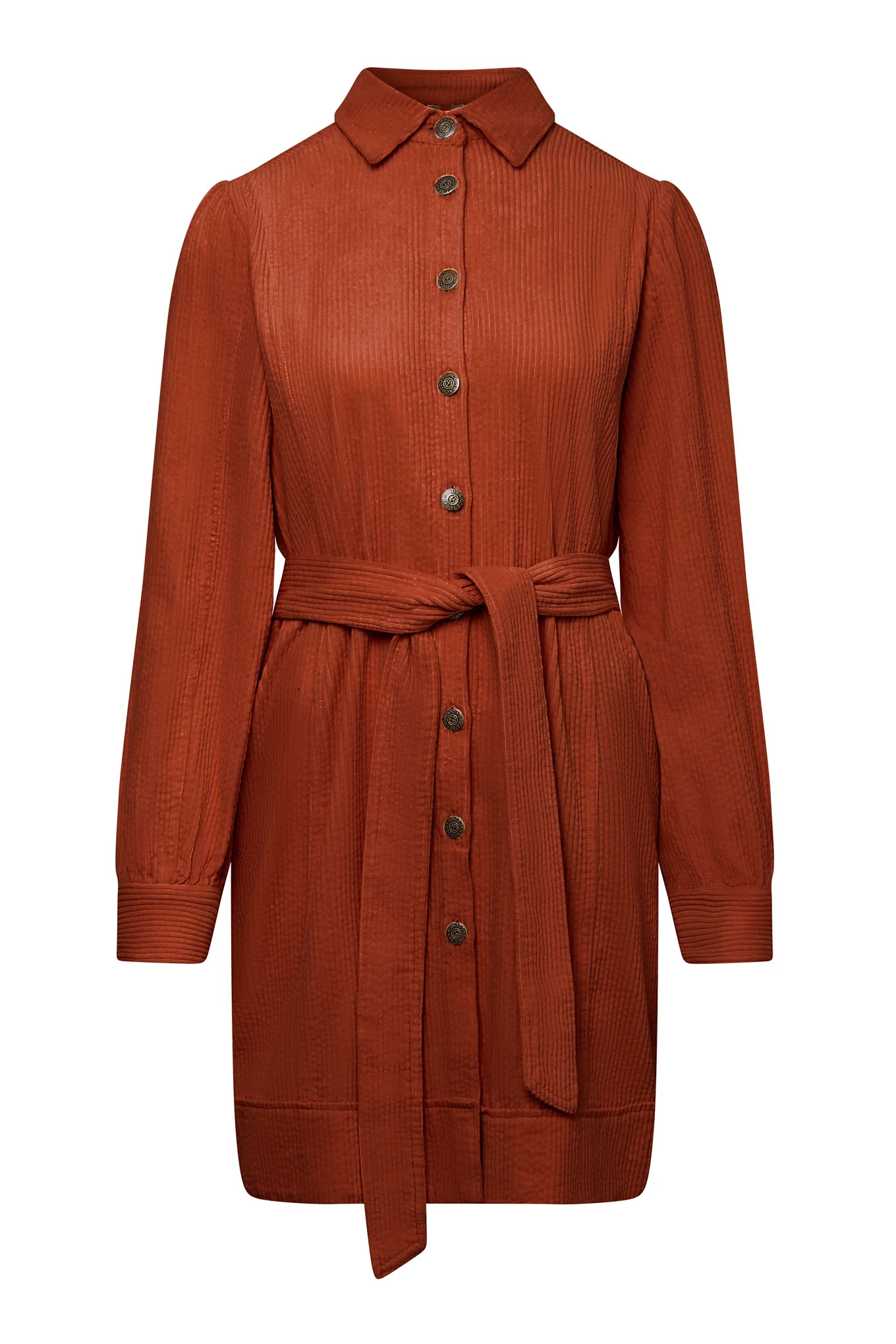 RUBY Organic Cotton Corduroy Dress - Ginger - Image 2