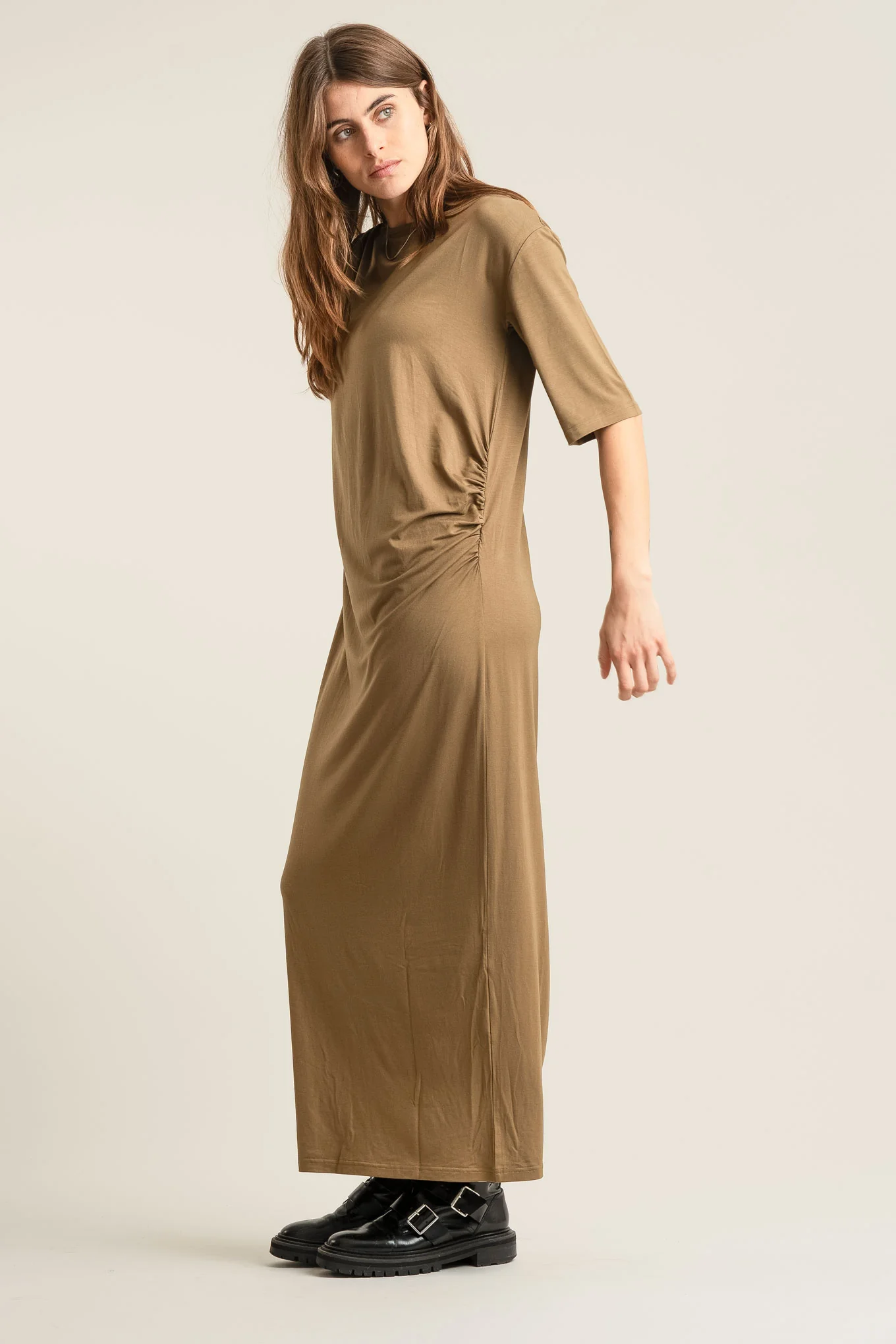 SAHARA Modal Dress - Olive - Image 2