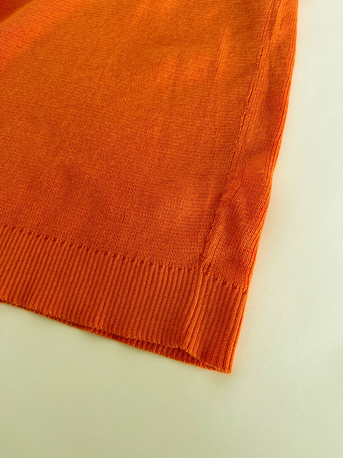 SANDER - Cotton Tencel Vest - Orange - Image 5