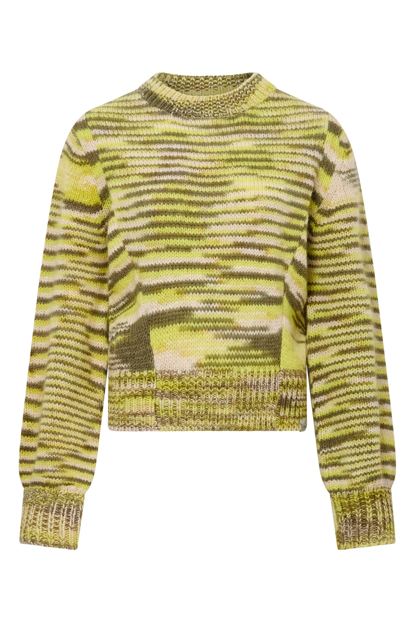 SANG Handknit Wool Jumper - Green - Image 2