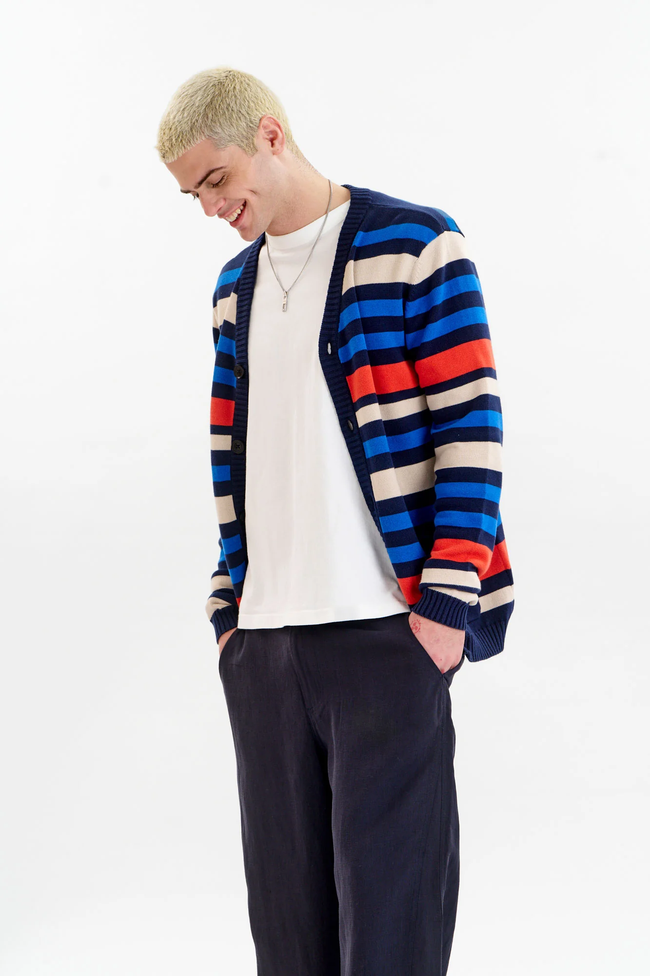 STRIPE - GOTS Organic Cotton Cardigan - Image 3