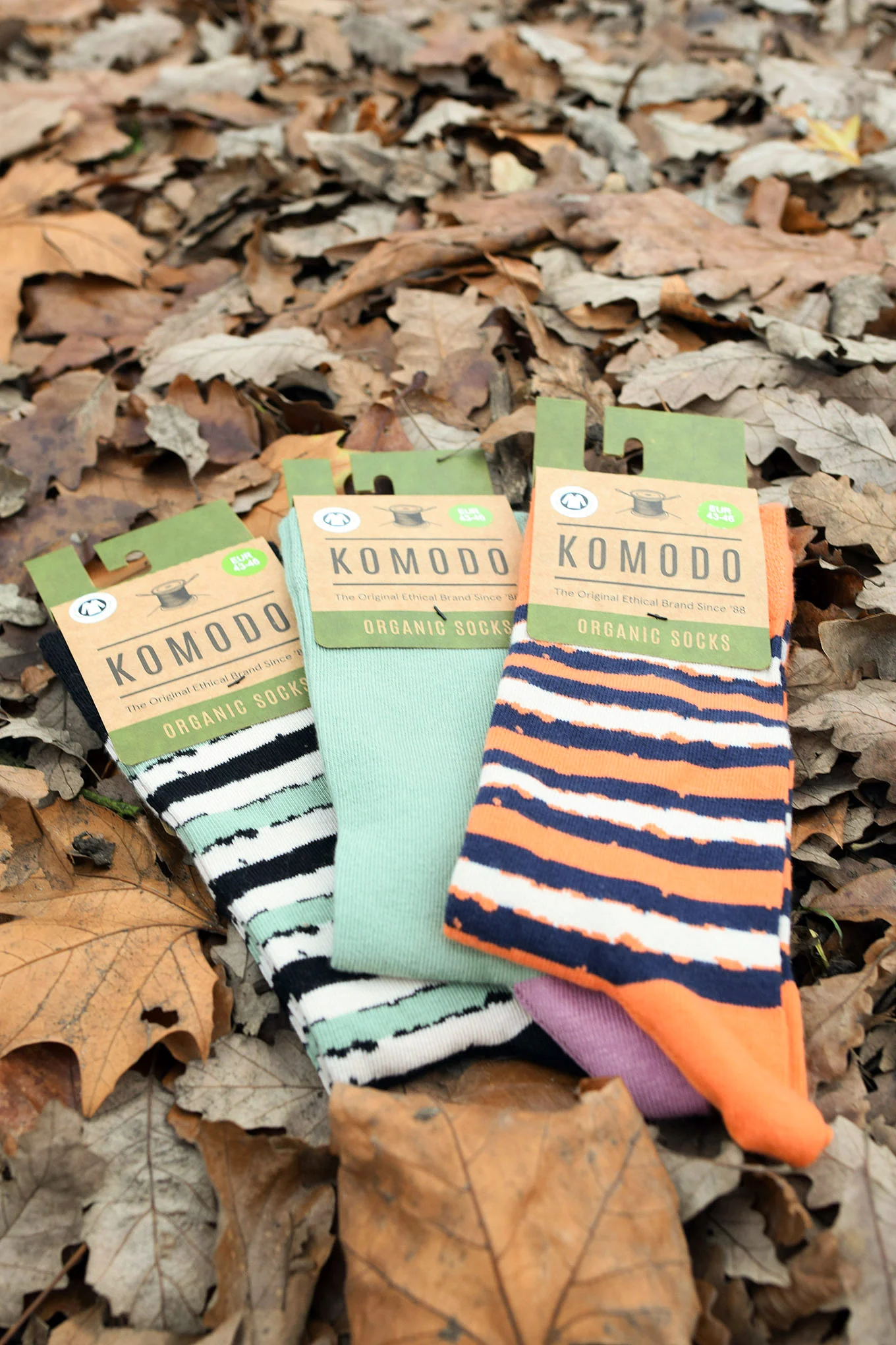STRIPE Mens Triple Pack - GOTS Organic Cotton Socks - Image 2