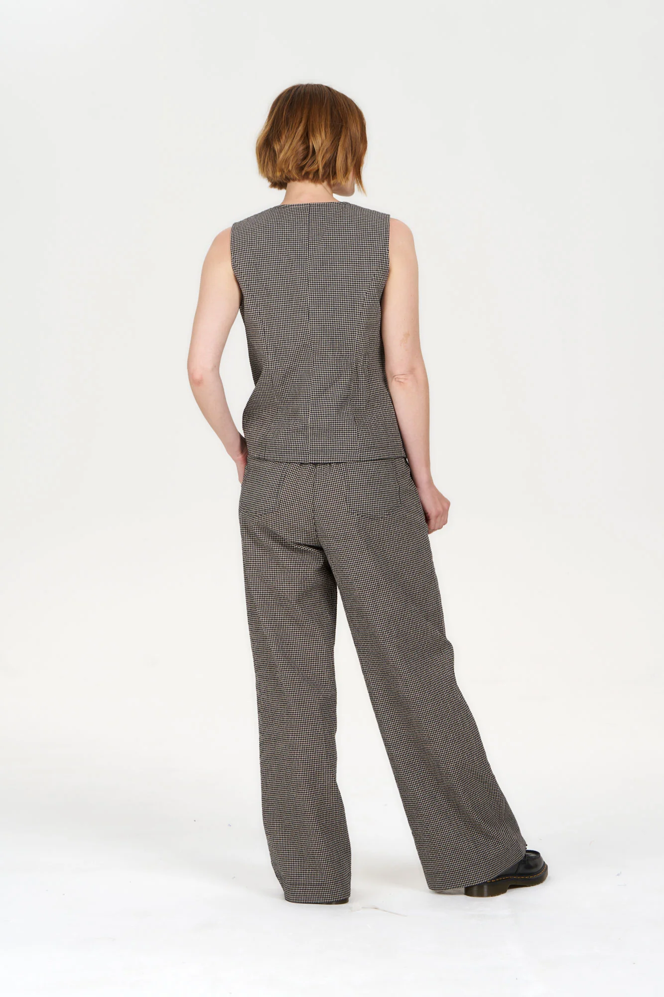 TESSA Organic Cotton Vest - check - Image 4