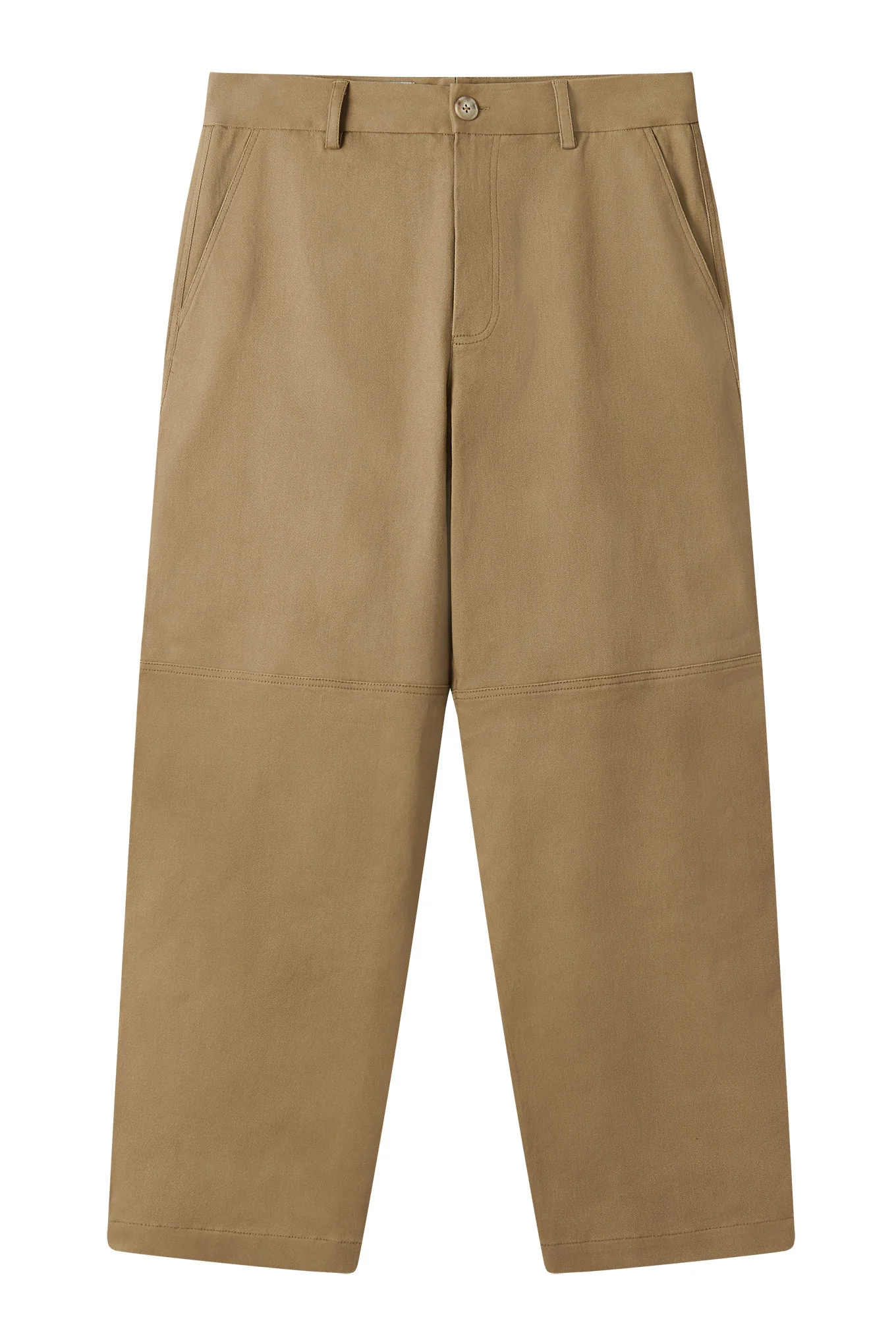 THEO Organic Cotton Tencel Trouser - Olive - Image 3