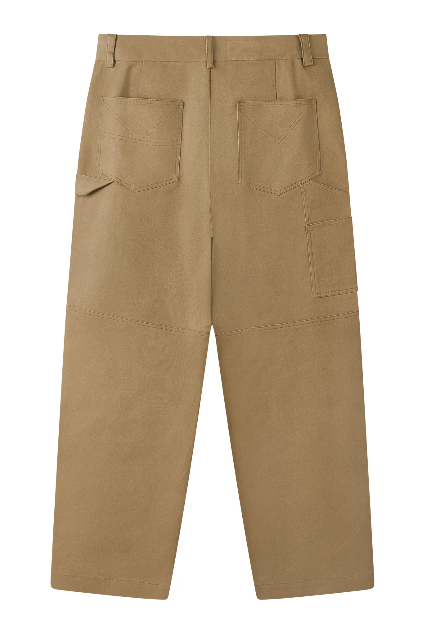 THEO Organic Cotton Tencel Trouser - Olive - Image 4