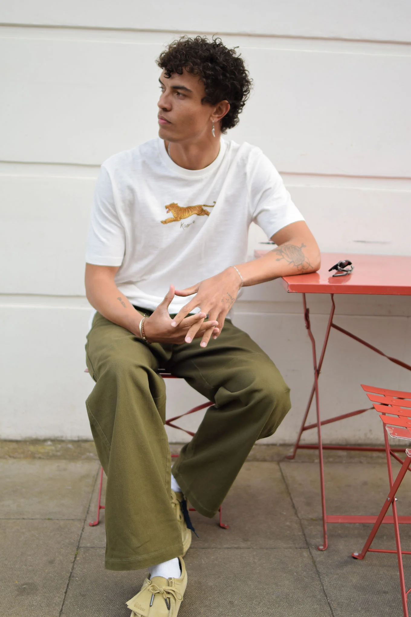 LE TIGRE Organic Cotton Tee - White - Image 3
