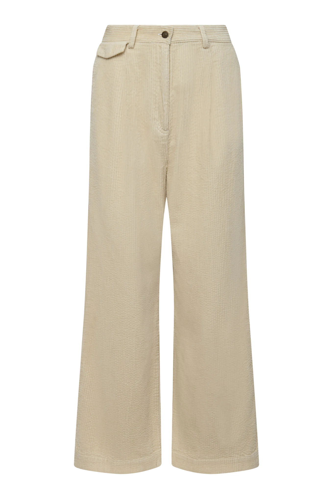 TIGER - Organic Cotton Jumbo Cord Trouser Winter White - Image 2