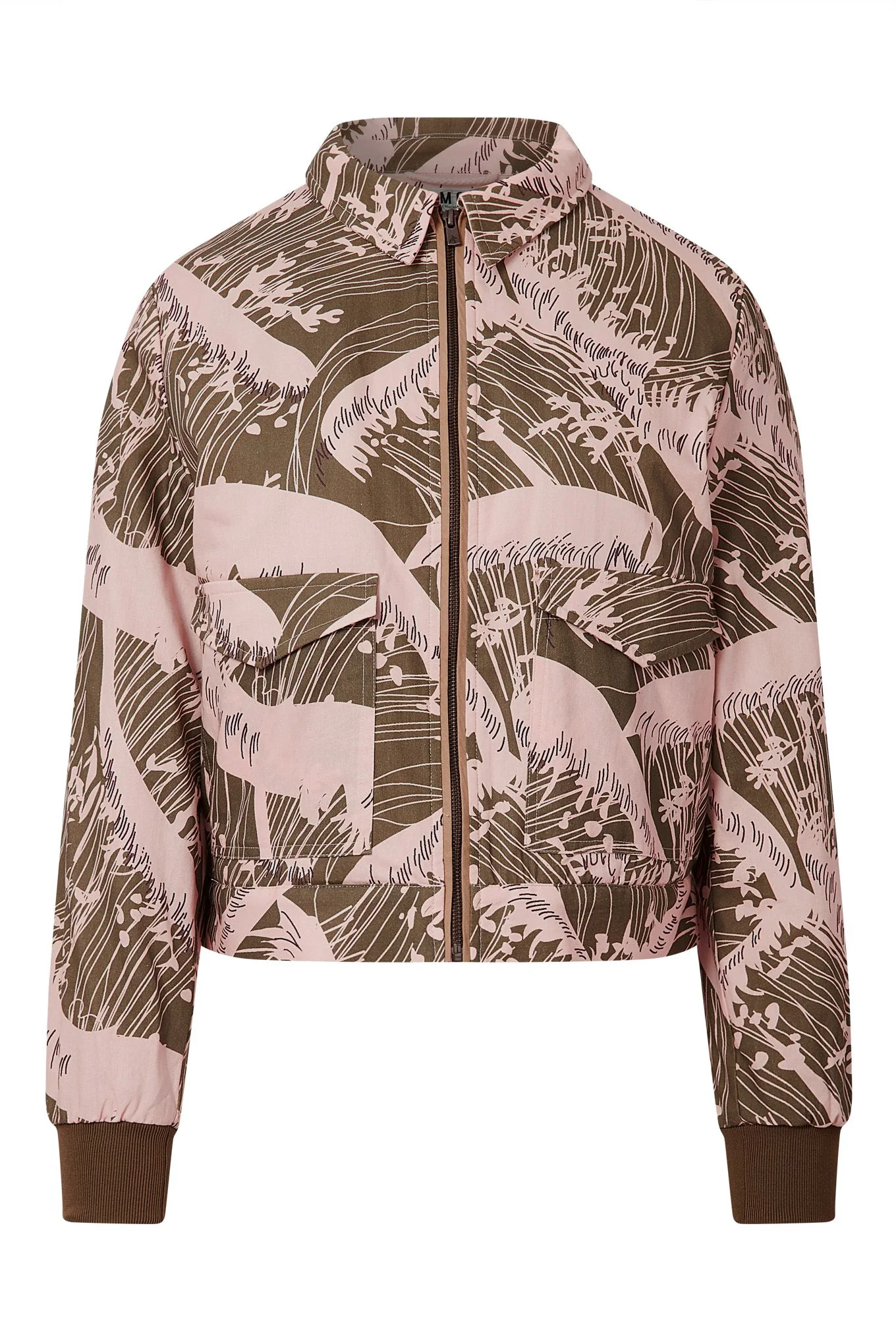 VIVI - Organic Cotton Bomber Solid - Pink Wave - Image 2