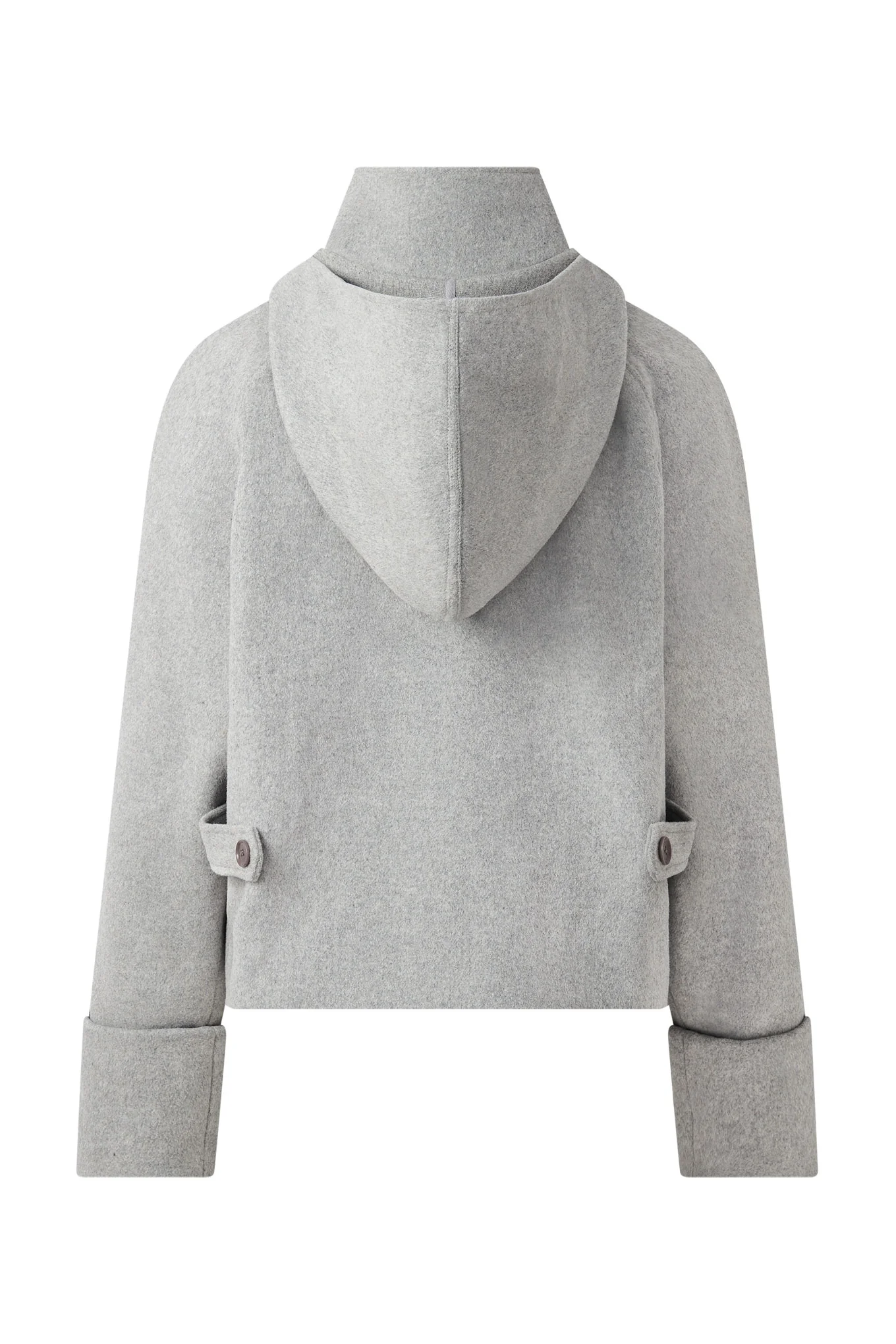 WICKER Recycled Wool Poly Coat - Grey - Image 7