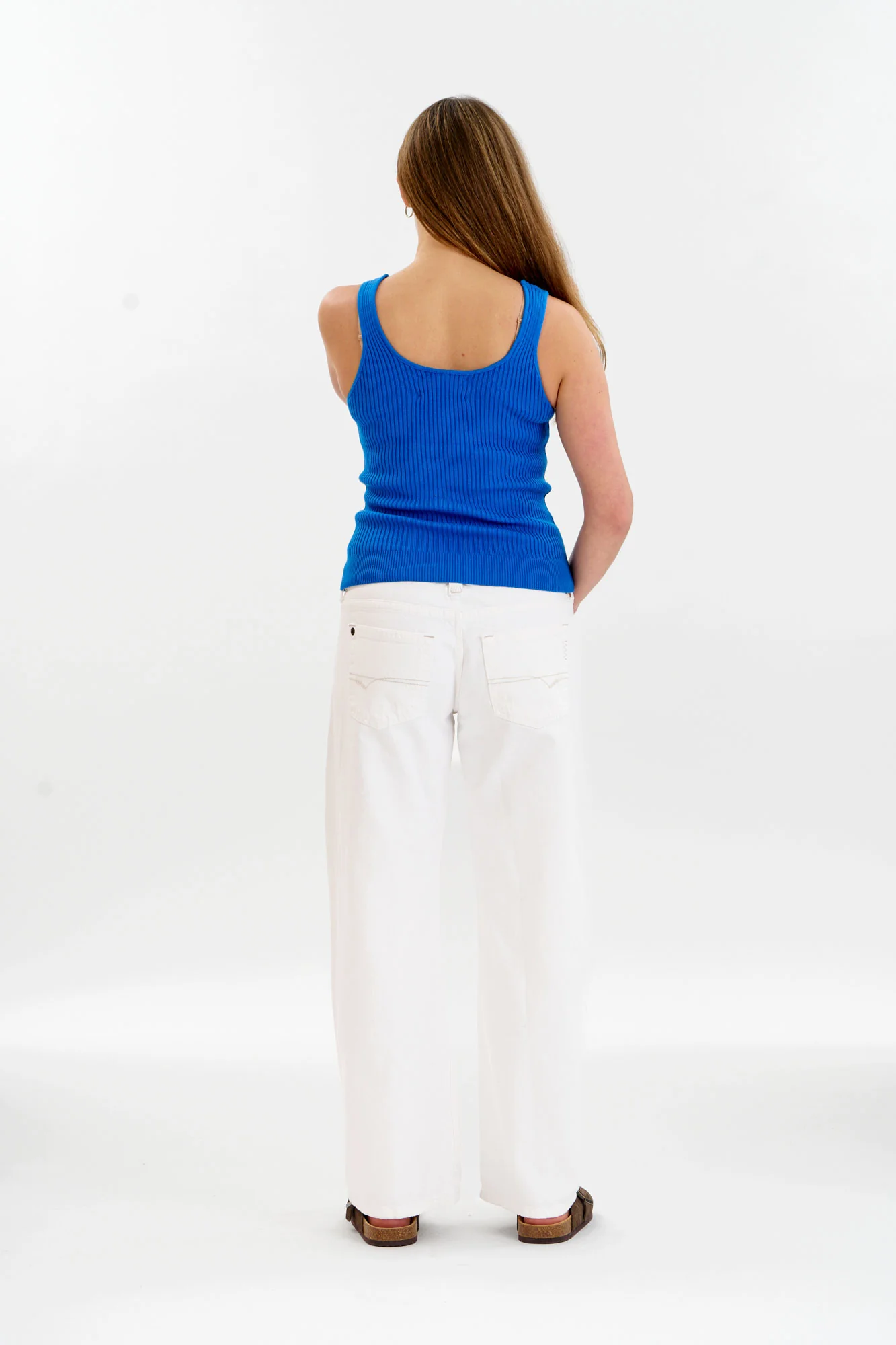 WISTERIA Organic Cotton Vest - Blue - Image 4