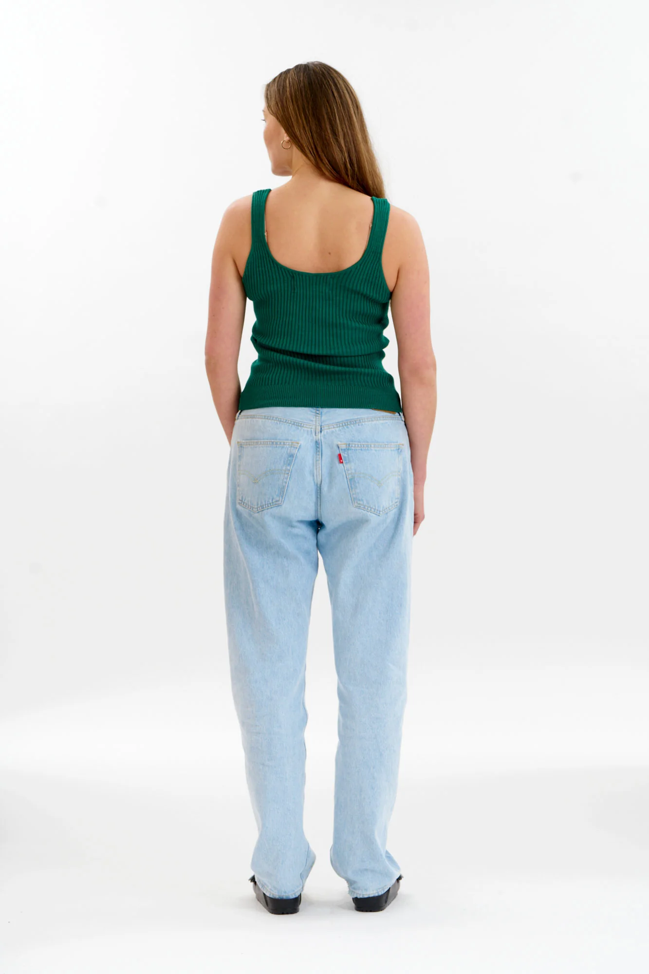 WISTERIA Organic Cotton Vest - Green - Image 4