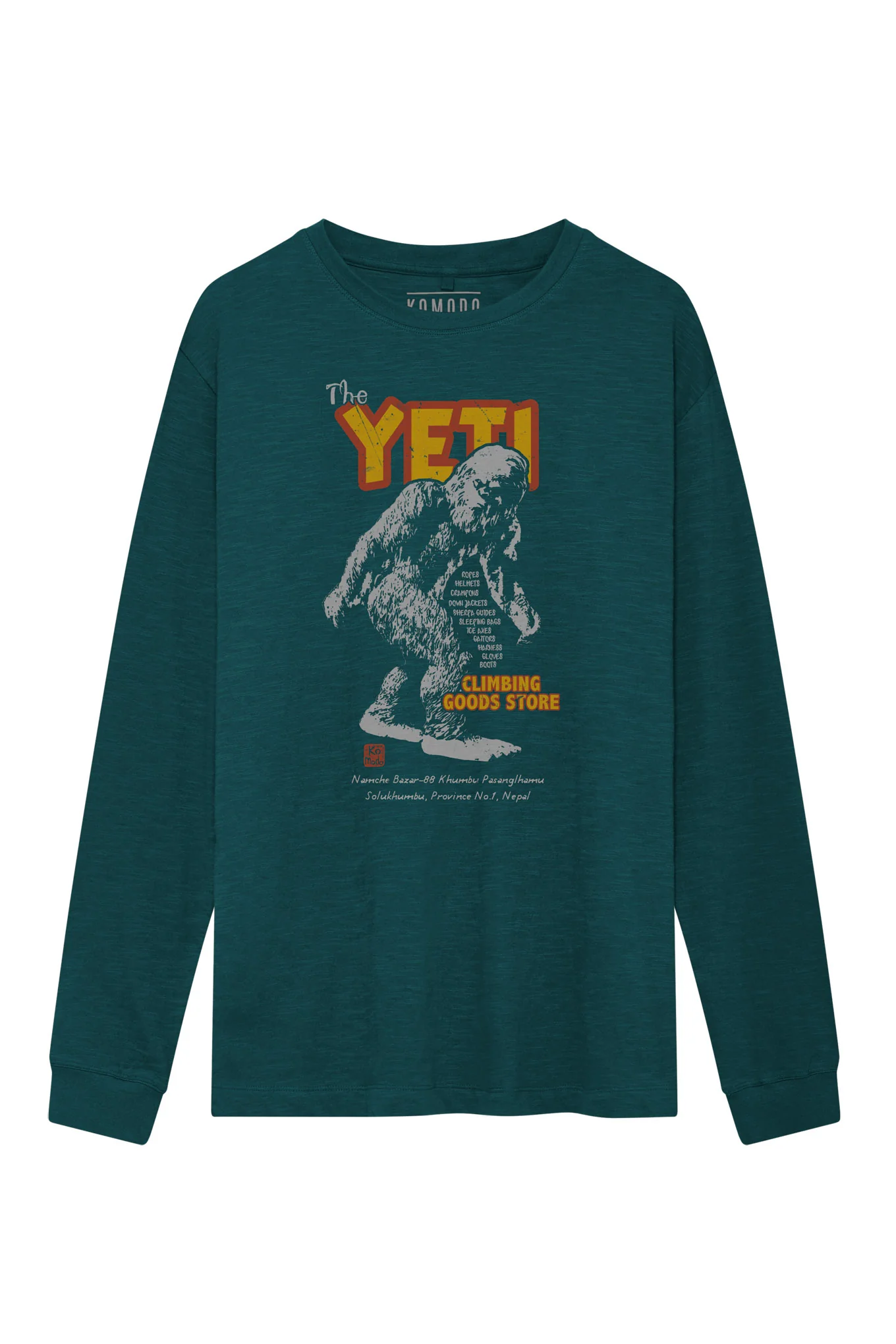 YETI Organic Cotton Tee - Teal - Image 3